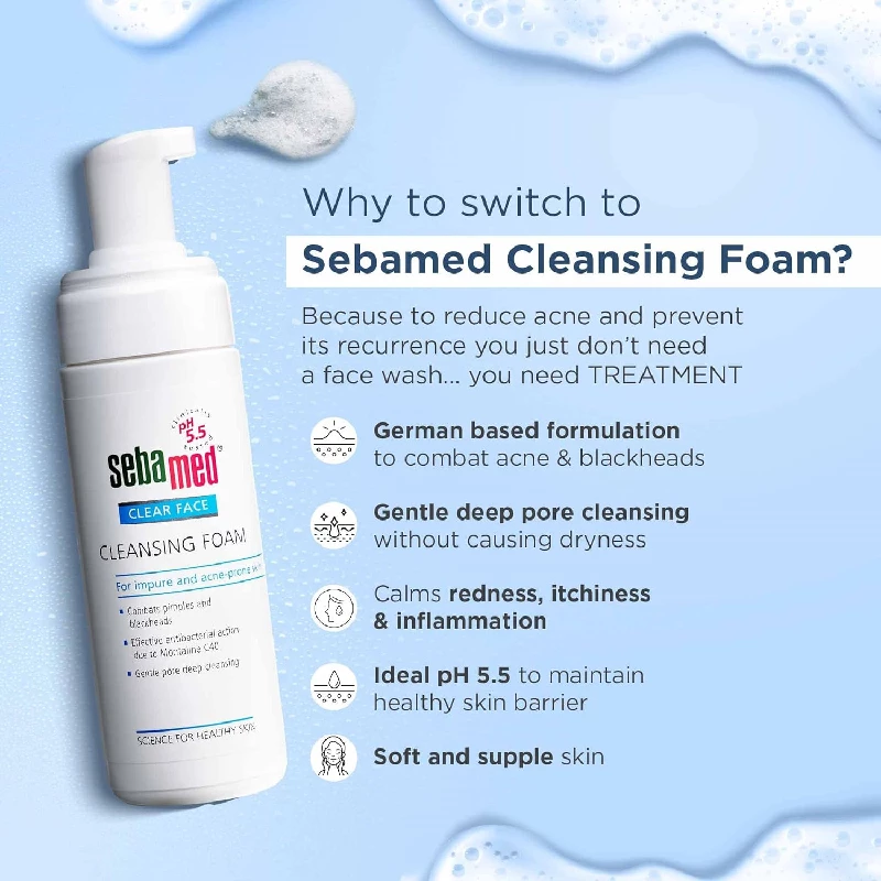 Sebamed Clear Face Foam, 150 ml-2.webp